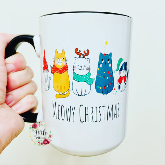 MEOWY CHRISTMAS MUG