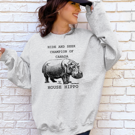 HOUSE HIPPO CREWNECK or TEE