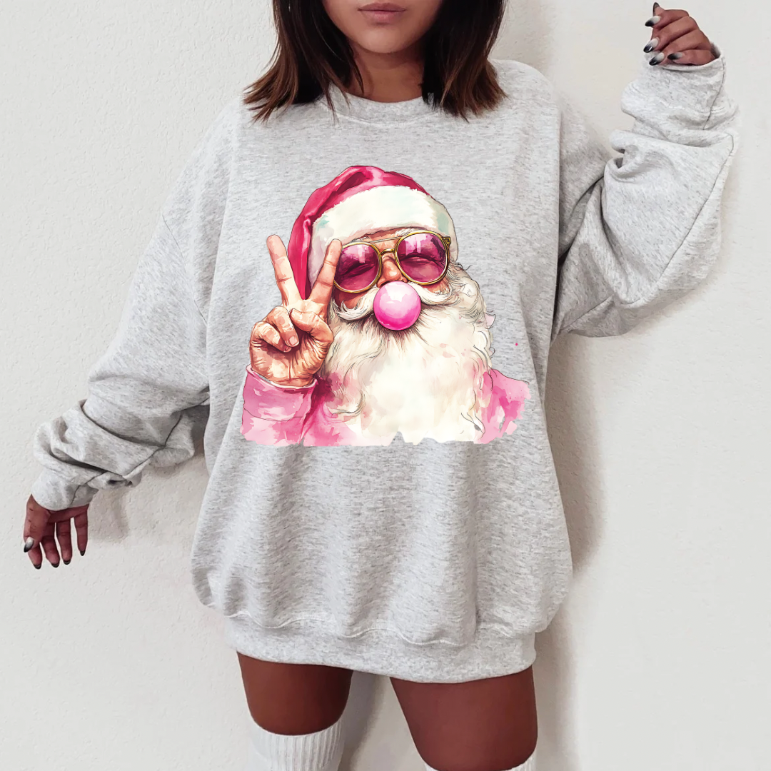 BUBBLEGUM SANTA CREWNECK