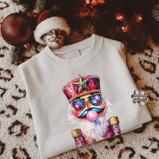 BUBBLEGUM NUTCRACKER CREWNECK